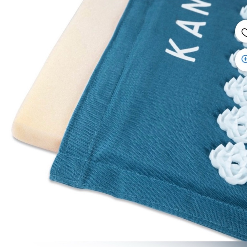 KANJO MEMORY FOAM ACUPRESSURE MAT PILLOW SET Back/Neck Relief, IN BAG - Picture 10 of 13
